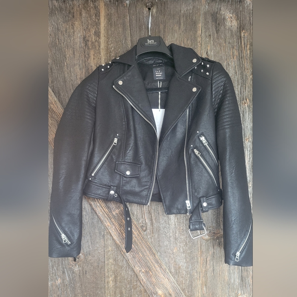 Black Leather Biker Jacket